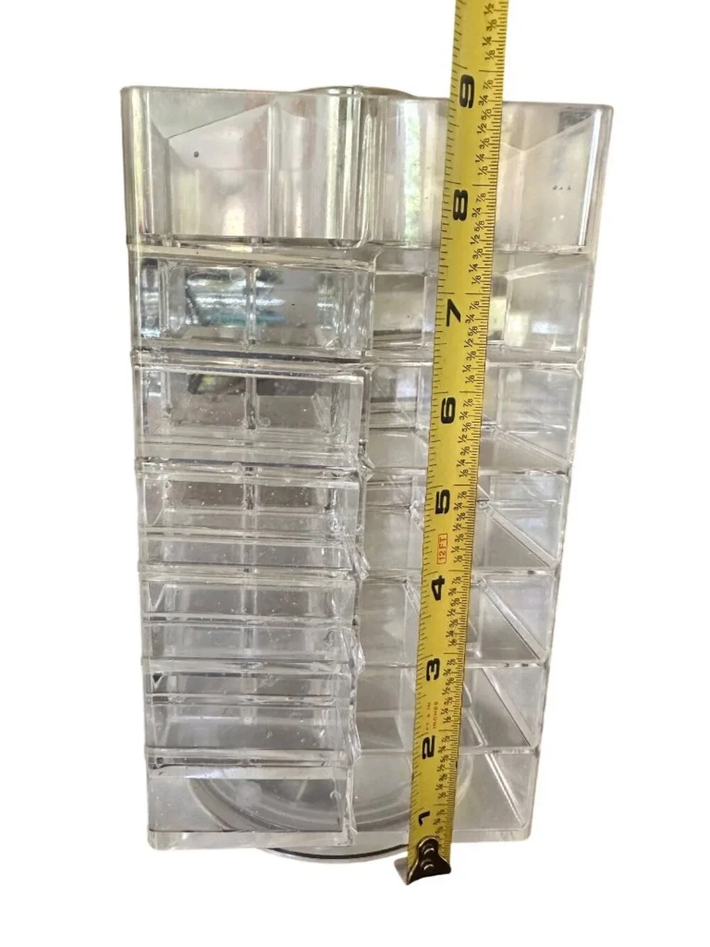Clear Acrylic Rotating Organizer For Makeup Beauty Tools & Chaos Management